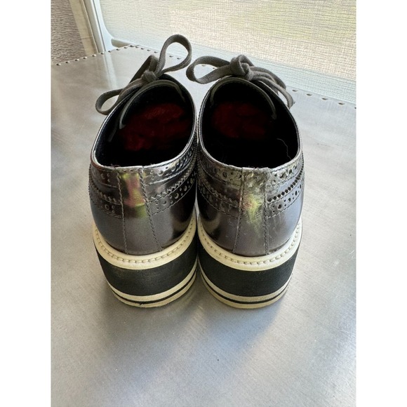 Oxford PRADA Patent Leather Dress Shoes for Men for sale | eBay Prada Gray Oxford Wingtip Platform Lace Up Shoes SZ 6.5 Italy EUC